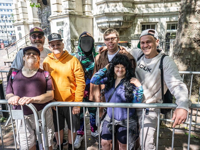 Portsmouth Comic Con 2023 at Portsmouth Guildhall on Saturday 3rd June 2023
Pictured: People dressed up at the event
Picture: Haibur Rahman