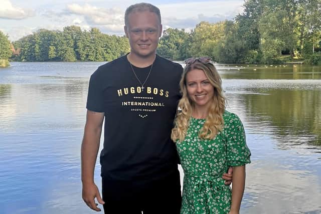 Oakley Crosswell and his fiance, Alice Porter a nurse at QA, who have been together for 10 years.