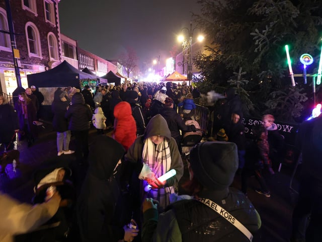 Hundreds flocked to bring in the festive season in Gosport.