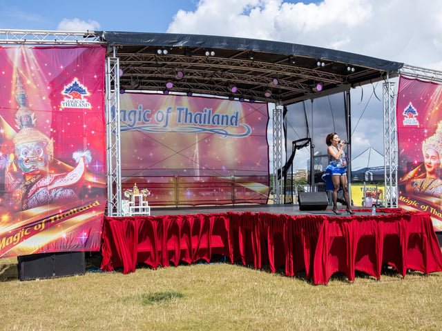 Southsea Common was transformed this weekend into a Thai craft and food extravanganza for the whole family.
Pictured - Singers and dancers performed on stage throughout the day
Photos by Alex Shute