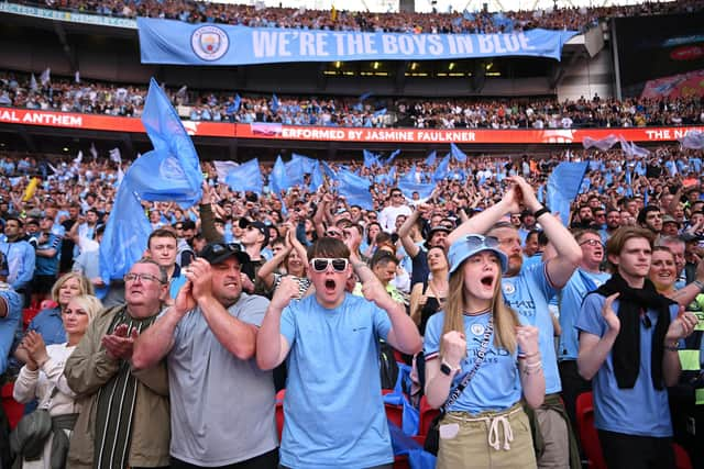 A crowd of 83,179 were present for Manchester City's 2-1 victory over Manchester United in Saturday's FA Cup final. Picture: Shaun Botterill/Getty Images