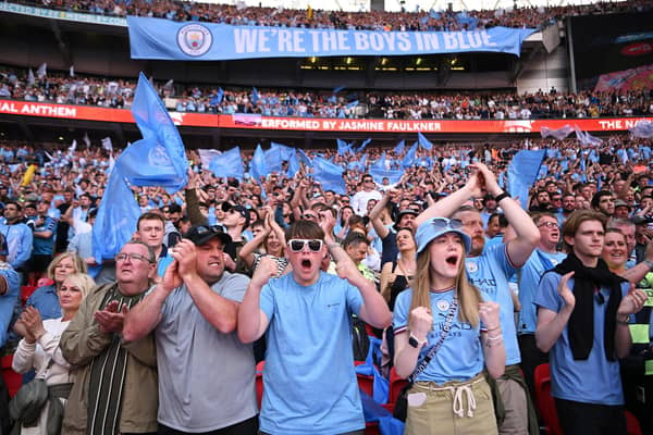 A crowd of 83,179 were present for Manchester City's 2-1 victory over Manchester United in Saturday's FA Cup final. Picture: Shaun Botterill/Getty Images