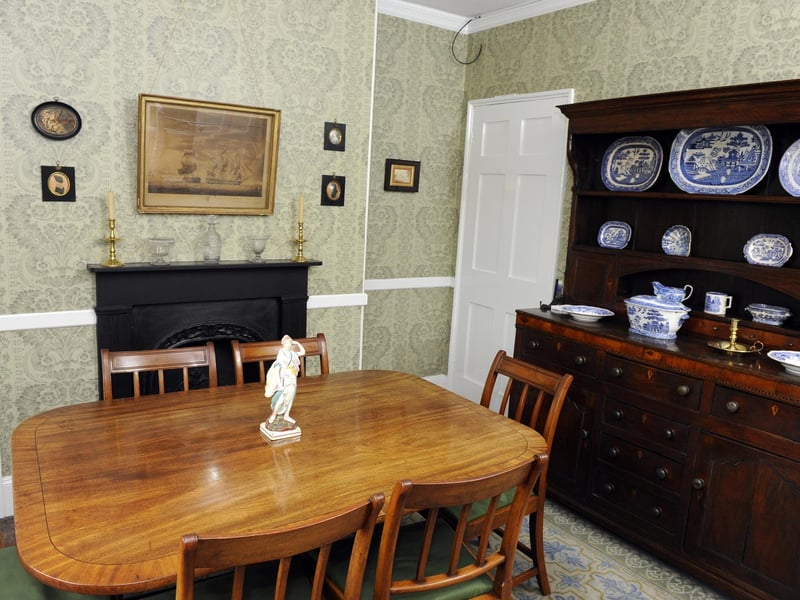 Parlour/dining room in the house in which Charles Dickens was born. Birth place of Charles Dickens, PortsmouthPicture: Allan Hutchings (120216-657)