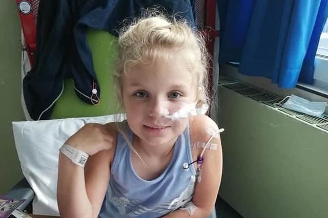 Sophie in hospital