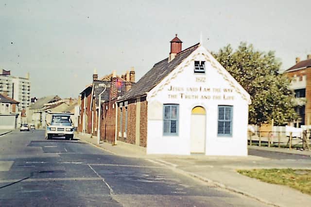 Looking north along St John’s Road, Landport in the 1960s with the Bathsheba Church on the right. Picture: Burbridge/Richard Boryer collection