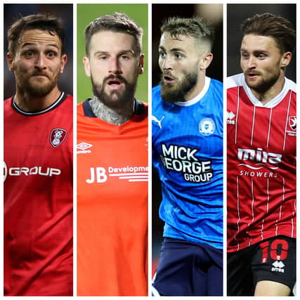 From left: Conor Washington, Sonny Bradley, Dan Butler and Alfie May
