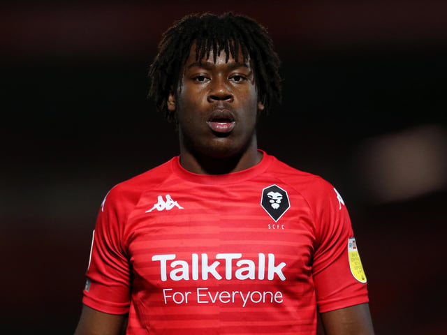 Pompey have been linked with the Salford striker's services alongside a host of Championship clubs. After scoring 17 goals this term, could he be the man to fire the Blues to the Championship?   Picture: Lewis Storey/Getty Images