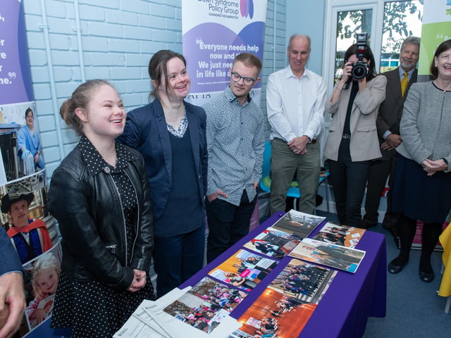 The Duke of Edinburgh visiting the the Portsmouth Down Syndrome Association to open their new centre.  Picture: Steve Reid Blitz Photography
