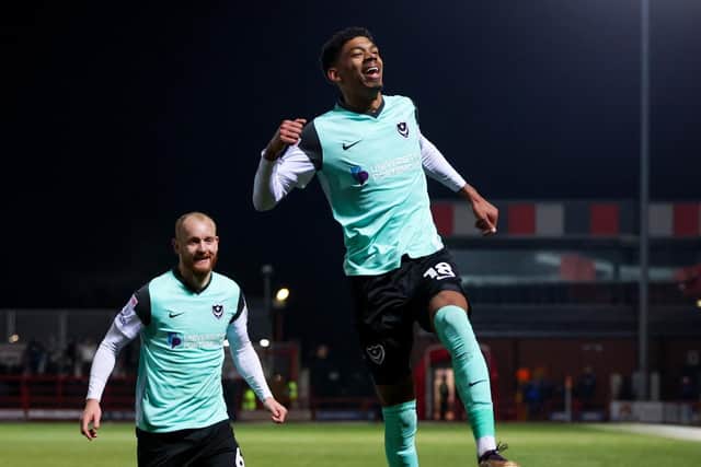 Reeco Hackett's last goal for Pompey was a glorious left-footed effort against Accrington back in March