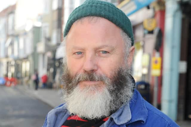 A section of Castle Road in Southsea, has been pedestrianised to allow for social distancing. Many traders are happy with the atmosphere this has created and believe it is a safer, better shopping experience for customers as a result.

Pictured is: Pete Codling.

Picture: Sarah Standing (011020-4761)