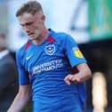 Eoin Teggart in action on Pompey debut against Norwich under-21s last season. Picture: Joe Pepler