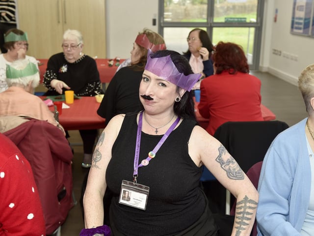 Beacon View Primary Academy in Paulsgrove held their annual community Christmas lunch on Friday, December 22.Pictured is: Ellie Blenkarn.Picture: Sarah Standing (221223-4045)