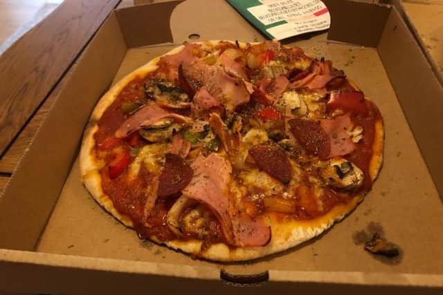 The special pizza from Bella Isabella in WIckham