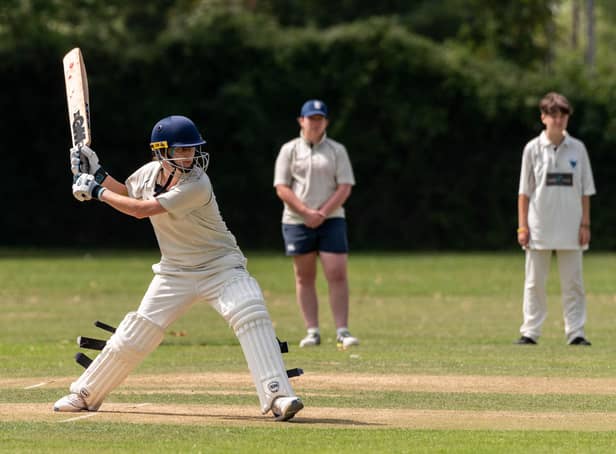 Railway Triangle's Zoe Stride hit 44 in the T20 victory over Ropley. Picture: Andrew Hurdle