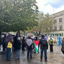 An estimated 350 people marched in Portsmouth on Saturday, November 4 to call for a ceasefire in the Israel-Gaza war.