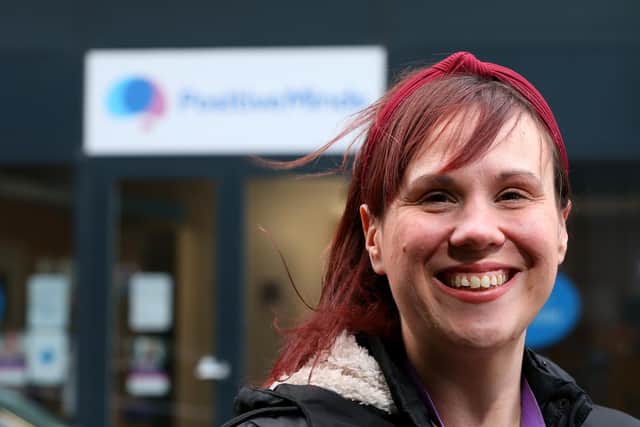 Positive Mind's team leader, Anna Fiers. Positive Minds are launching a survey to see what support is needed for LGBTQIA+ people aged over 18 in Portsmouth. Pictured at Melbourne Place, Portsmouth
Picture: Chris Moorhouse (jpns 160222-01)