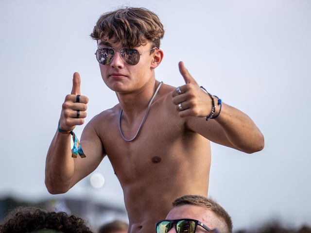 Pictured - Fans enjoying Inhaler on the Common Stage. Photos by Alex Shute