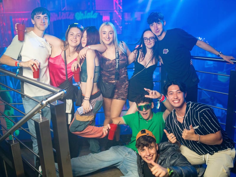 Freshers enjoying their first night out in Portsmouth during Freshers Week 2023. Revellers packed out Pryzm and Astoria on Saturday, September 23.
