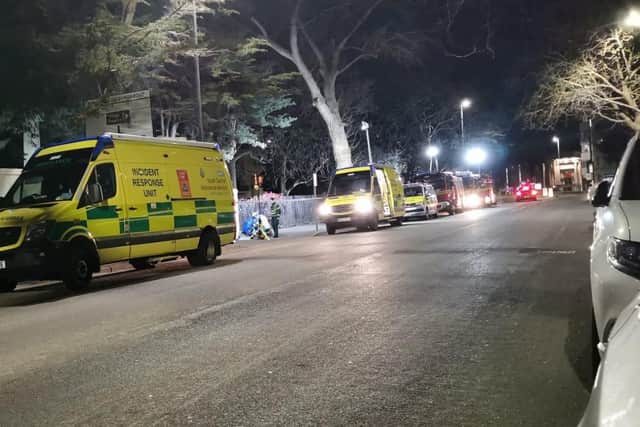 Museum Road incident. Pic Stu Vaizey
