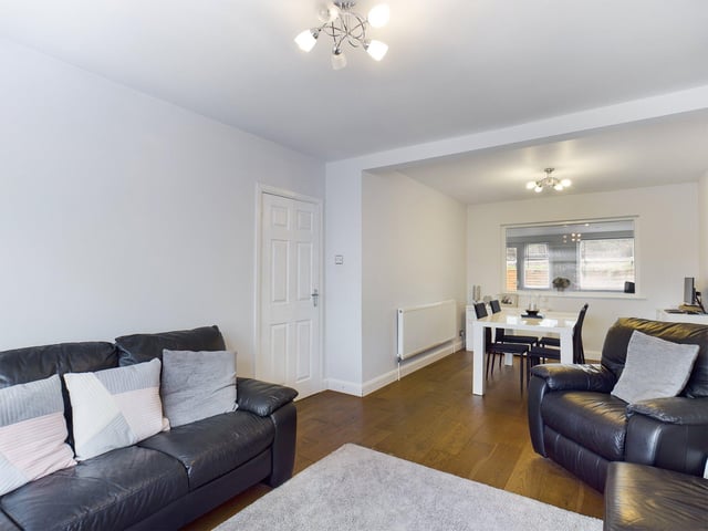This three bed family home with a garage is on sale in Aylen Road, Copnor, is on the market for £300,000. It is listed by Chinneck Shaw.