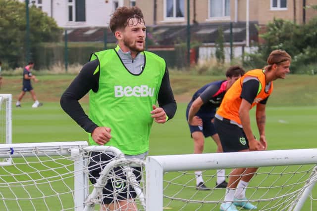 Reuben Swann felt he had returned to Pompey training in good shape following the summer break. Picture: Habib Rahman