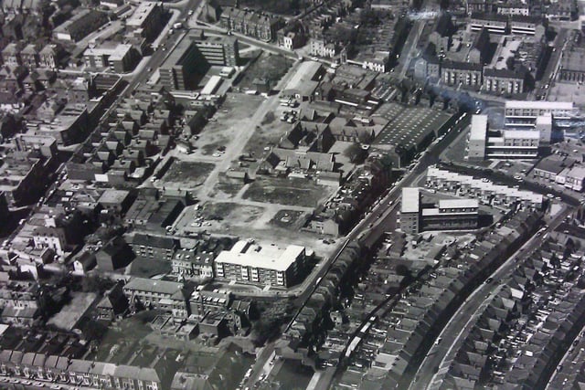 A aerial view of Somerstown/North Southsea showing the bottom end of Somers Road, Cottage Grove, and Green Road where it meets Elm Grove. Cottage grove school is in the centre of the photo. Picture: Courtesy of Sharon Court