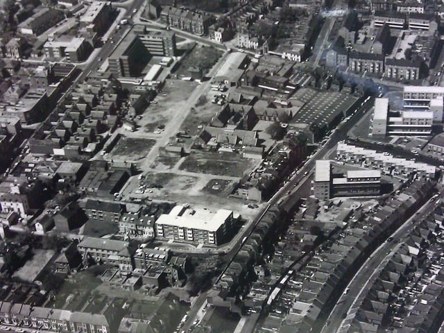 A aerial view of Somerstown/North Southsea showing the bottom end of Somers Road, Cottage Grove, and Green Road where it meets Elm Grove. Cottage grove school is in the centre of the photo. Picture: Courtesy of Sharon Court