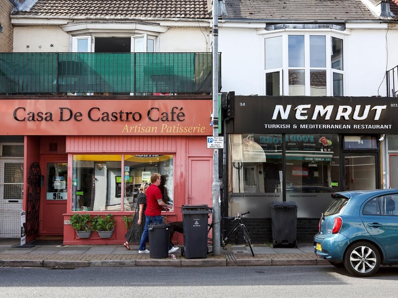 Here are some of the food and drink places in Albert Road, Southsea. Picture: Chris Moorhouse (280824-049)