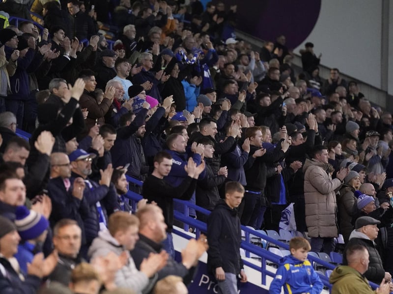 Check out our brilliant gallery as Pompey fans roared their team on to victory over Northampton. Pics: Jason Brown.