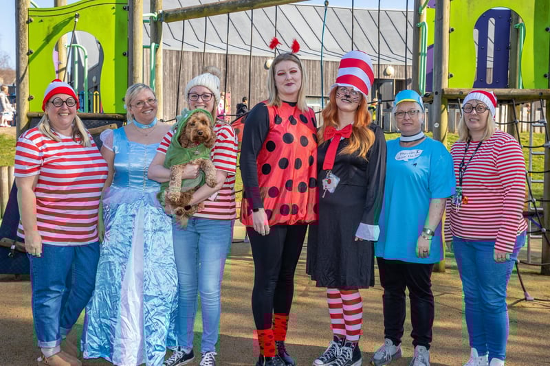 Staff and pupils from Victory Primary School dressed to impress for World Book Day 2025. Pictured - Staff from Victory Primary School dressed up for World Book Day. Photos by Alex Shute
