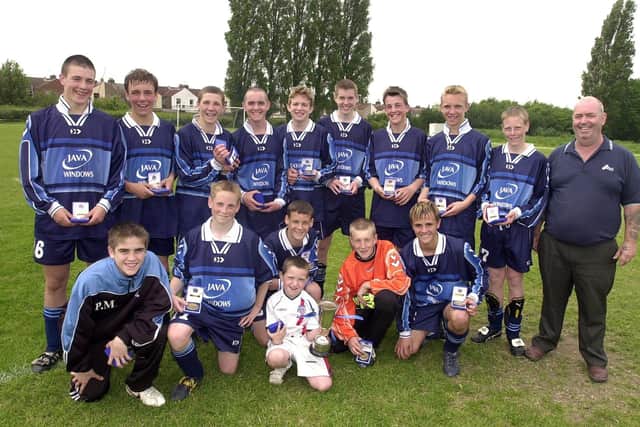 Purbrook celebrate a 4-1 cup final win over Carisbrooke.