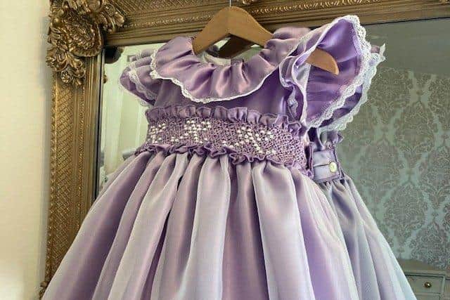 This smock is the latest design from Ruby's Bowtique