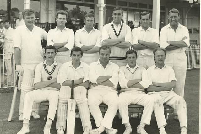 Petersville, circa 1970s. Back (from left): John Hull, Brian Robbins, Keith Dyke, Derek Heims, Ricky Travis, Ian Megarry. Seated: Alan Bloxham, Bob Pullin, Peter Faulkner, Codge Greetham, Dave Cassell.
