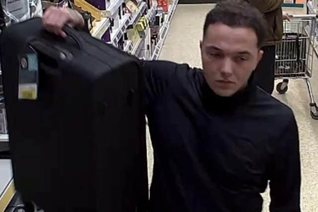 Police are looking for this man in connection with a shoplifting incident in Hedge End.