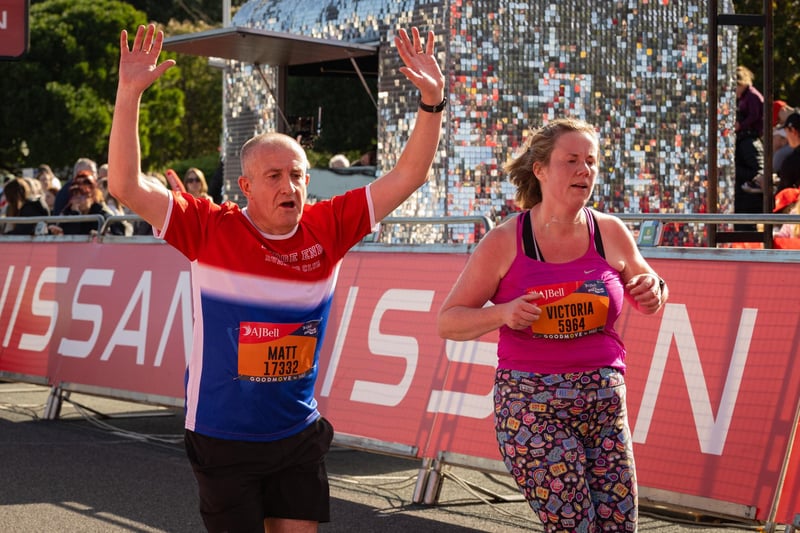 Runners taking part in the race.