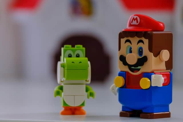 Mario and Yoshi toy figures from the Lego Super Mario series. Picture by Shutterstock