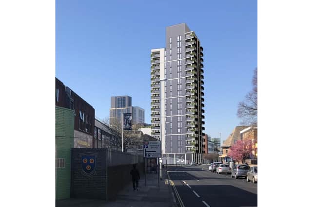 How the 22 storey block in Arundel Street could look. Picture Portsmouth City Council