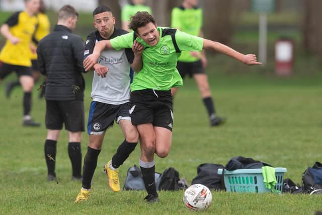 Bedhampton Village Reserves (green) v Fleur de Lys. Picture: Keith Woodland