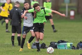 Bedhampton Village Reserves (green) v Fleur de Lys. Picture: Keith Woodland