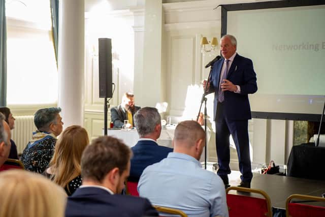 Shaping Portsmouth conference at Queens Hotel, Southsea on 14th October 2021Pictured: Speech by Stef NienaltowskiPicture: Habibur Rahman