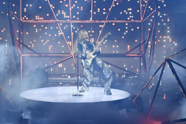 Sam Ryder attends the dress reharsals ahead of the 66th Eurovision Song Contest Grand Final at Reggia di Venaria Reale on May 13, 2022 in Turin, Italy. (Photo by Giorgio Perottino/Getty Images)
