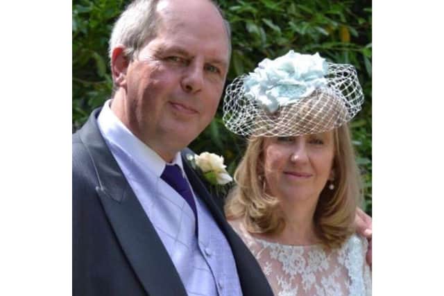 Alison Thomas with her late husband, David