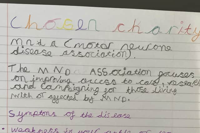 Seven-year-old Elodie Yallop, from Drayton has decided to take on a colossal challenge, swimming 100 lengths – 2500 metres – to raise money for Motor Neurone Disease.