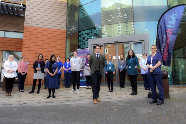 Members of the team at the Portsmouth Research Centre, which is based at the John Pounds Centre