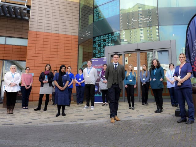 Members of the team at the Portsmouth Research Centre, which is based at the John Pounds Centre