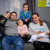 Kylie Love and her family are spreading a bit of Christmas kindness by raising money and asking for donations that can be given to those that are less fortunate

Pictured:  Daniel and Kylie Love with their children James 7, Jake 6, Kiarra 5, Jamie 2 mounths at their home in Southsea, Portsmouth on Thursday 1st December 2022

Picture: Habibur Rahman