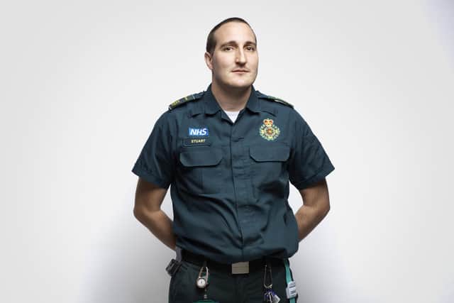 South Central Ambulance Worker, Stuart Brookfield. Portrait by Rankin