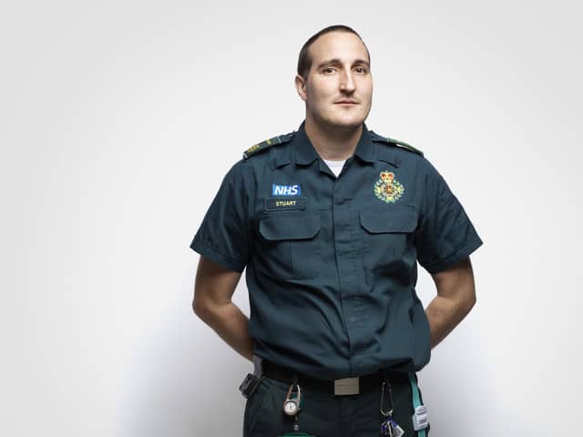 South Central Ambulance Worker, Stuart Brookfield. Portrait by Rankin