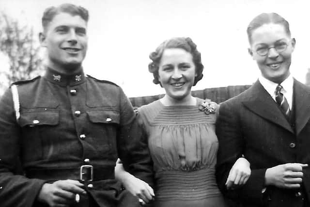 Taken after a wedding St Andrew’s Church, Farlington, in 1941. Does anyone recognise these people?