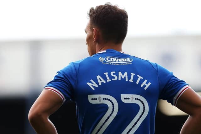 Kal Naismith made 94 appearances and scored 21 goals during three seasons at Fratton Park. Picture: Joe Pepler